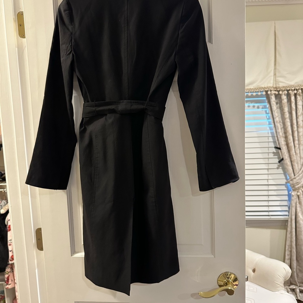Guess Black Classic Trench Coat